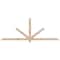 Ekena Millwork Kennewick Smooth Timber Gable Bracket, Douglas Fir, 96"W x 36"H x 1 1/2"D x 3 1/2"F, 9/12 Pitch GBW096X36X0204KEN00SDF - alternate 1